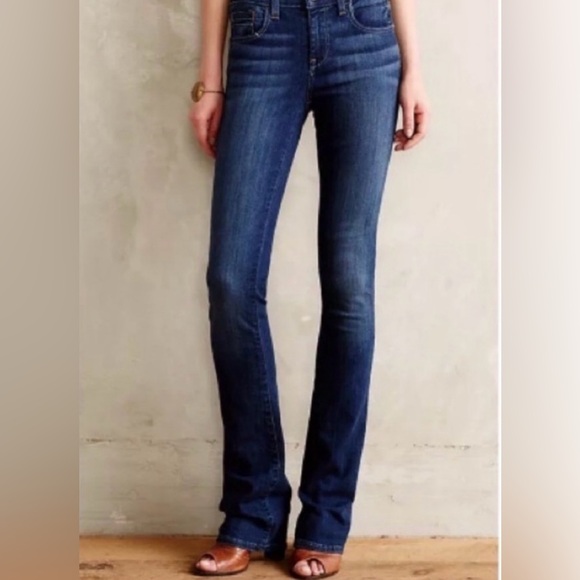 Pilcro And The Letterpress Low Waist Straight Leg Jeans Size 27 - Picture 1 of 8